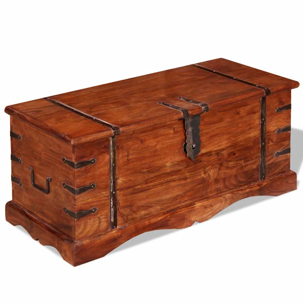 vidaXL Truhe Massivholz