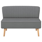 vidaXL Sofa Stoff 117x55,5x77 cm Hellgrau