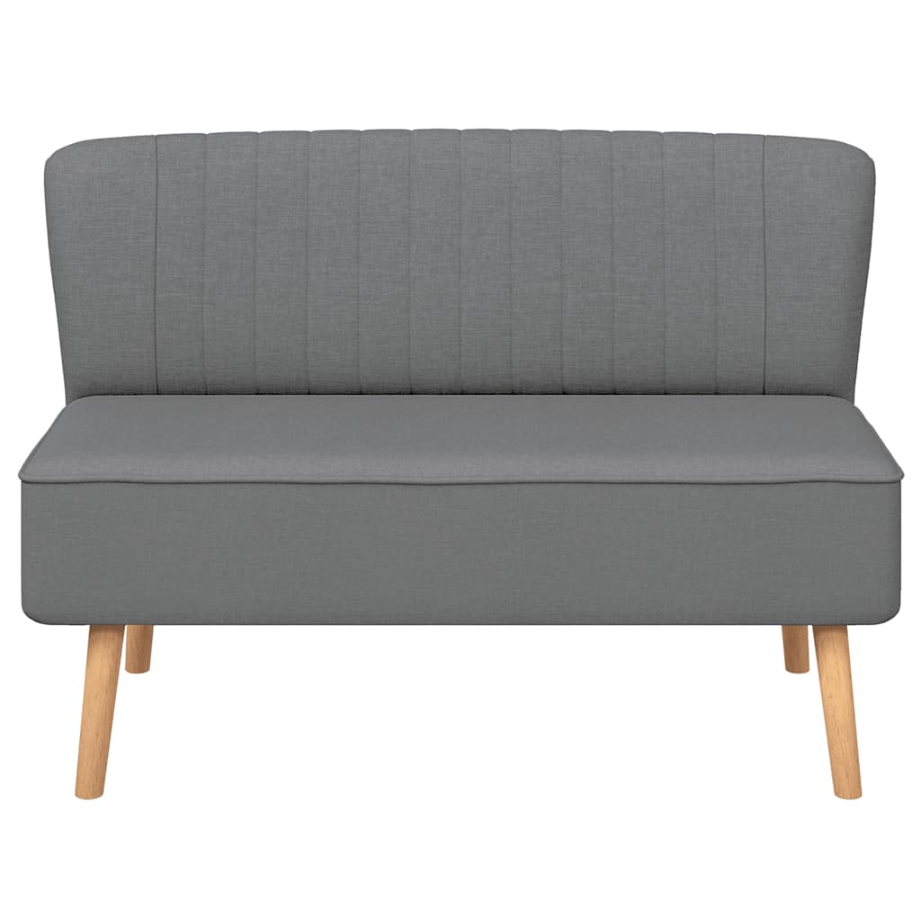 vidaXL Sofa Stoff 117x55,5x77 cm Hellgrau