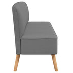 vidaXL Sofa Stoff 117x55,5x77 cm Hellgrau