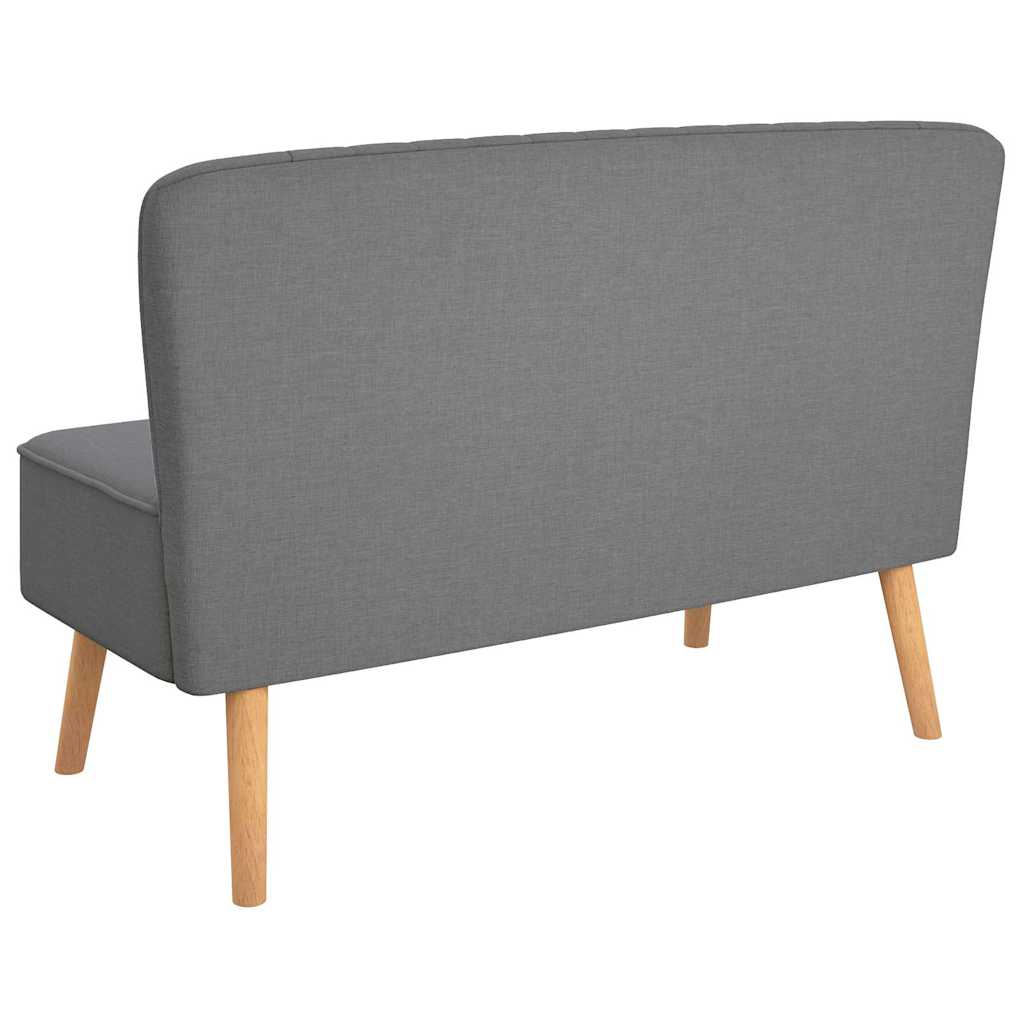 vidaXL Sofa Stoff 117x55,5x77 cm Hellgrau