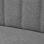 vidaXL Sofa Stoff 117x55,5x77 cm Hellgrau