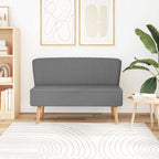 vidaXL Sofa Stoff 117x55,5x77 cm Hellgrau