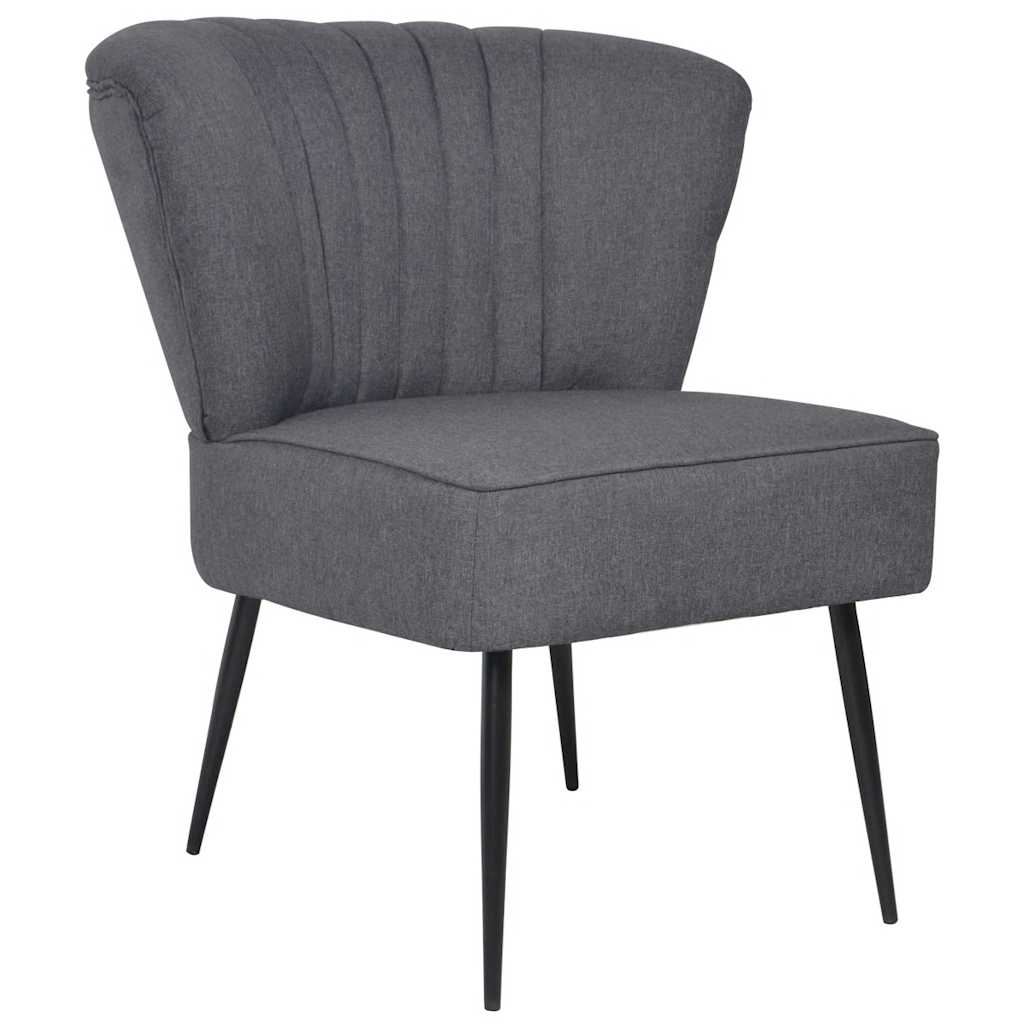 vidaXL Cocktailsessel Dunkelgrau Stoff