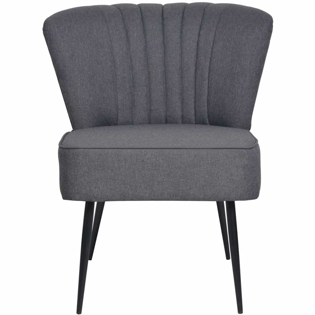 vidaXL Cocktailsessel Dunkelgrau Stoff