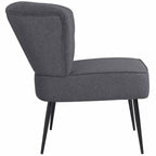 vidaXL Cocktailsessel Dunkelgrau Stoff