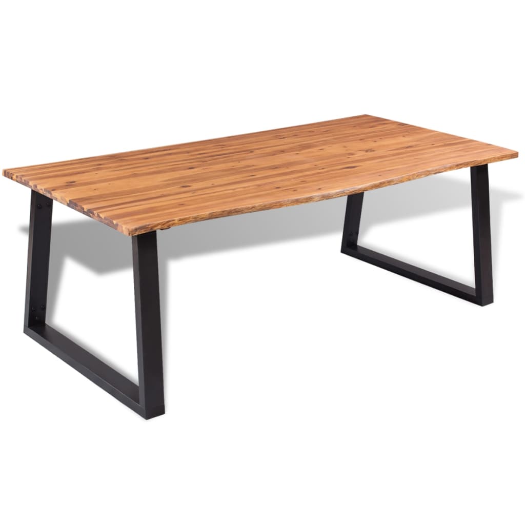 vidaXL Esstisch Massivholz Akazie 200x90 cm
