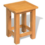 vidaXL Beistelltisch 27x24x37 cm Massivholz Eiche