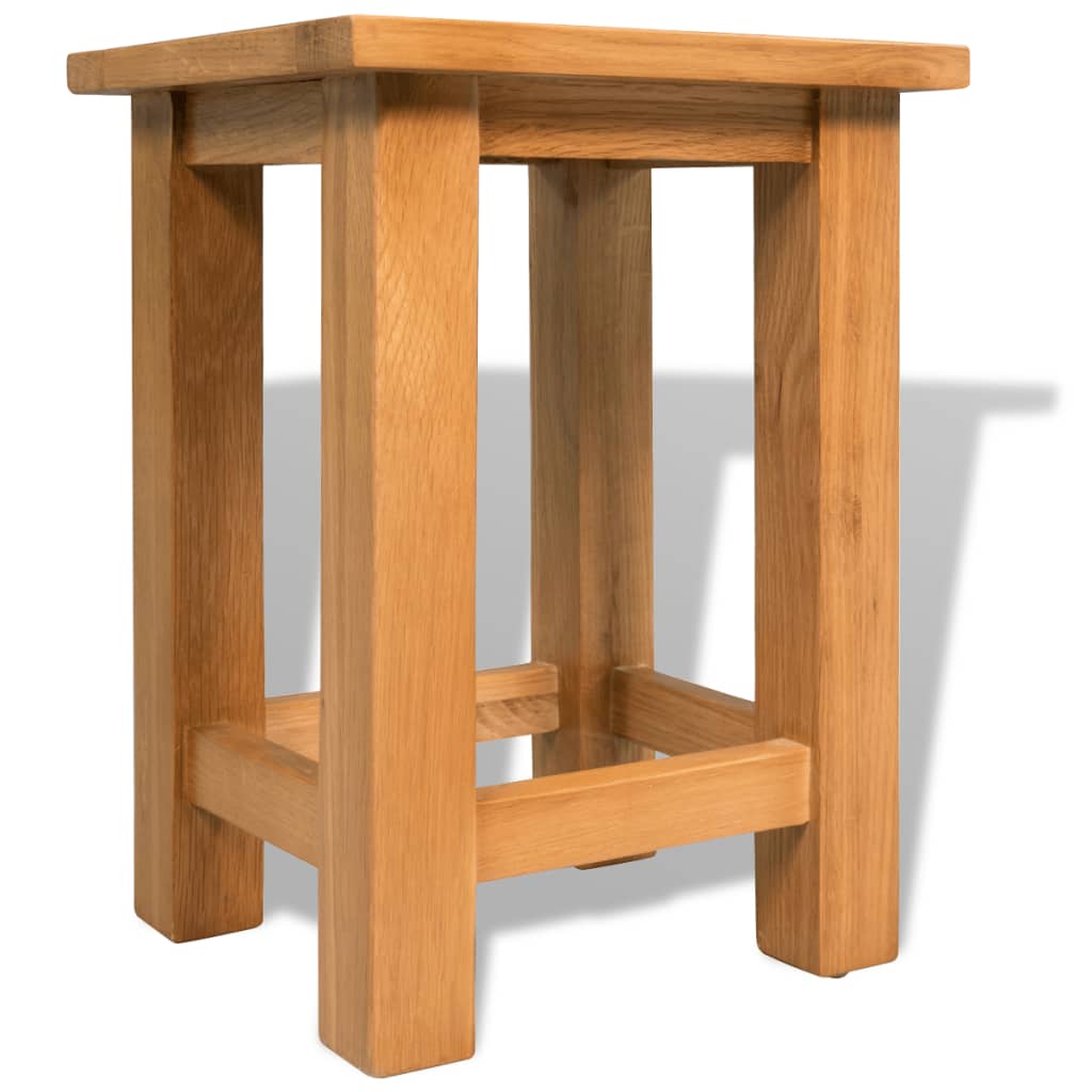 vidaXL Beistelltisch 27x24x37 cm Massivholz Eiche