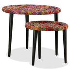 vidaXL 2-tlg. Couchtisch-Set Chindi-Details Mehrfarbig