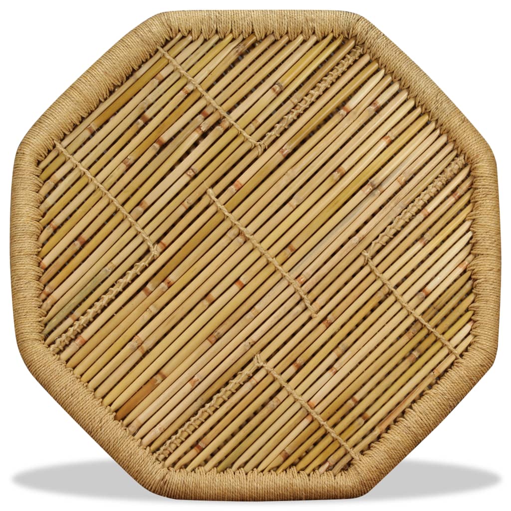 vidaXL Couchtisch Bambus Achteckig 60x60x45 cm