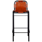 vidaXL Barhocker 2 Stk. Echtleder
