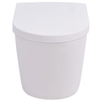 vidaXL Wandmontierte Toilette Keramik Weiß