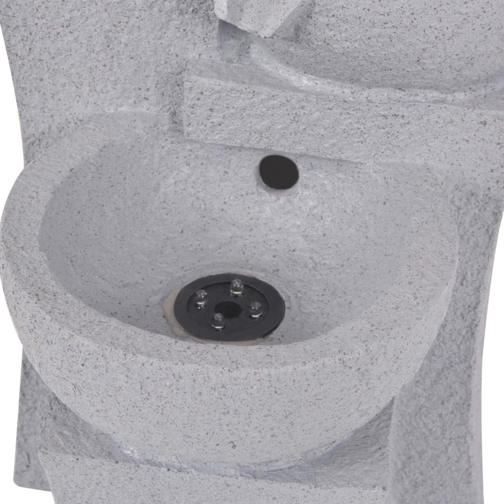 vidaXL Zimmerbrunnen mit LED-Beleuchtung Polyresin