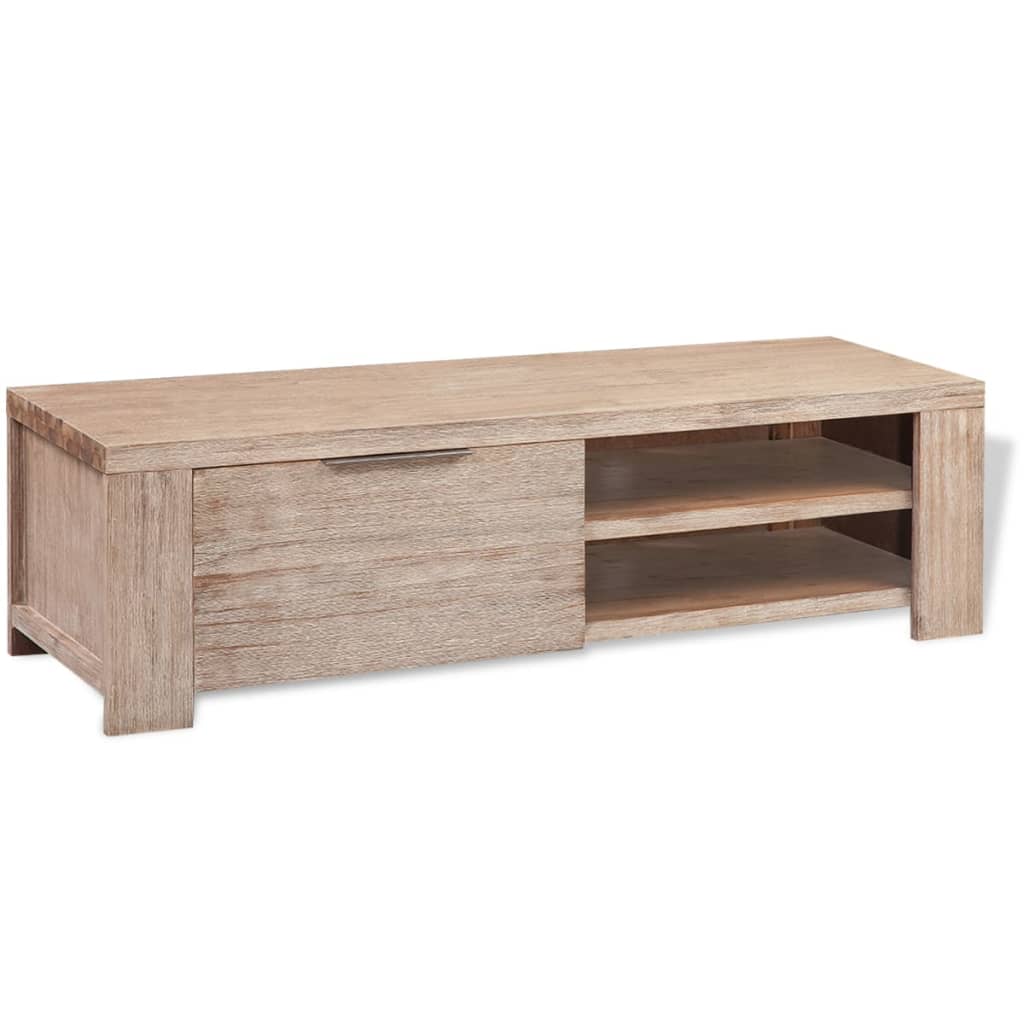vidaXL TV-Schrank Massivholz Akazie Gebürstet 140x38x40 cm