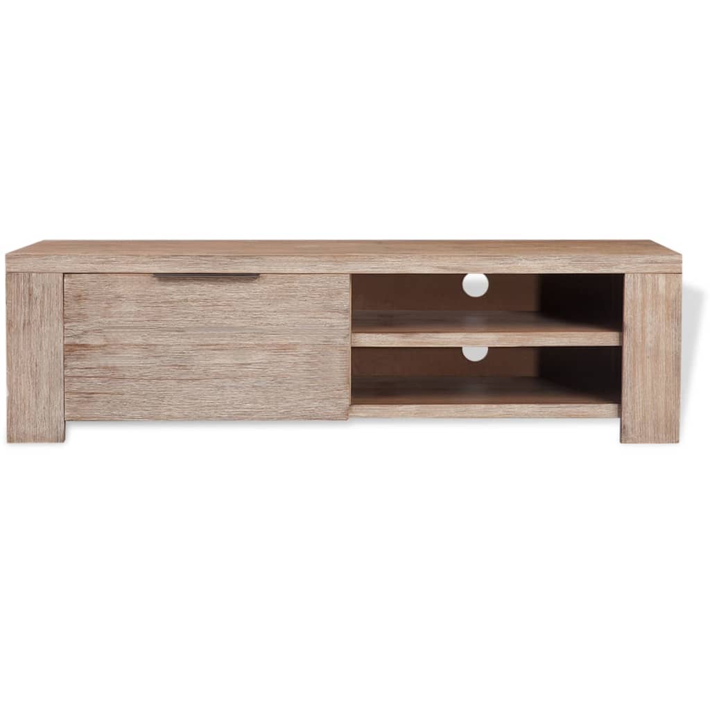 vidaXL TV-Schrank Massivholz Akazie Gebürstet 140x38x40 cm