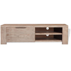 vidaXL TV-Schrank Massivholz Akazie Gebürstet 140x38x40 cm