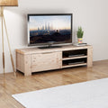 vidaXL TV-Schrank Massivholz Akazie Gebürstet 140x38x40 cm