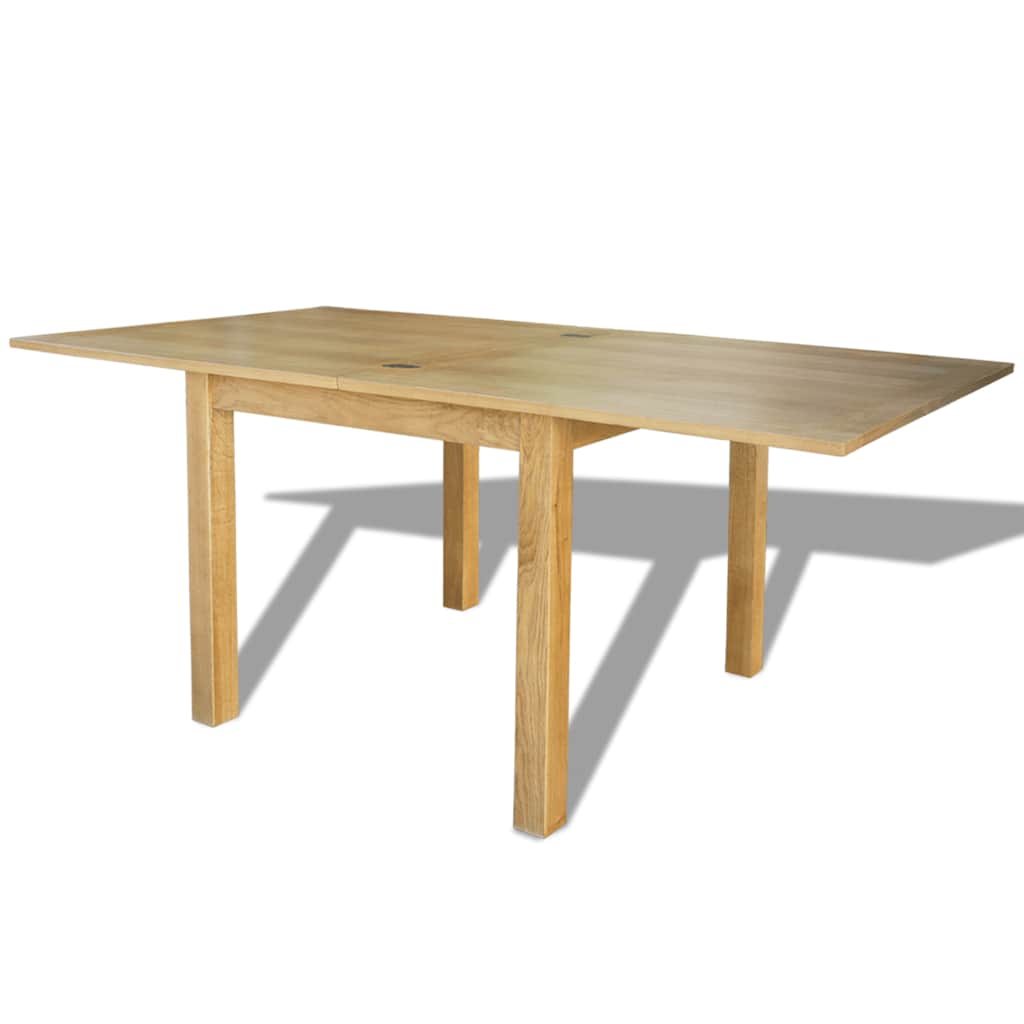 vidaXL Ausziehtisch Eichenholz 170x85x75 cm