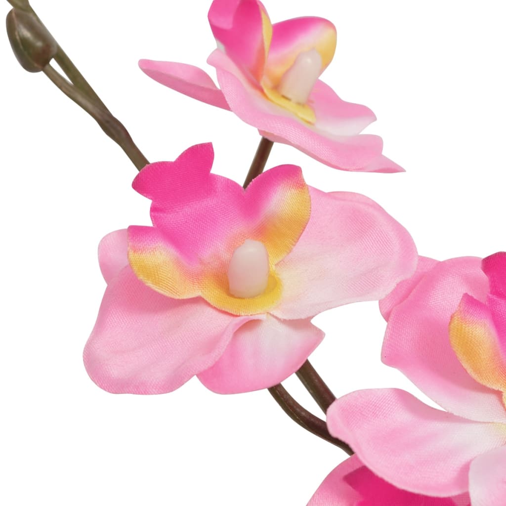 vidaXL Künstliche Orchidee mit Topf 30 cm Weiß