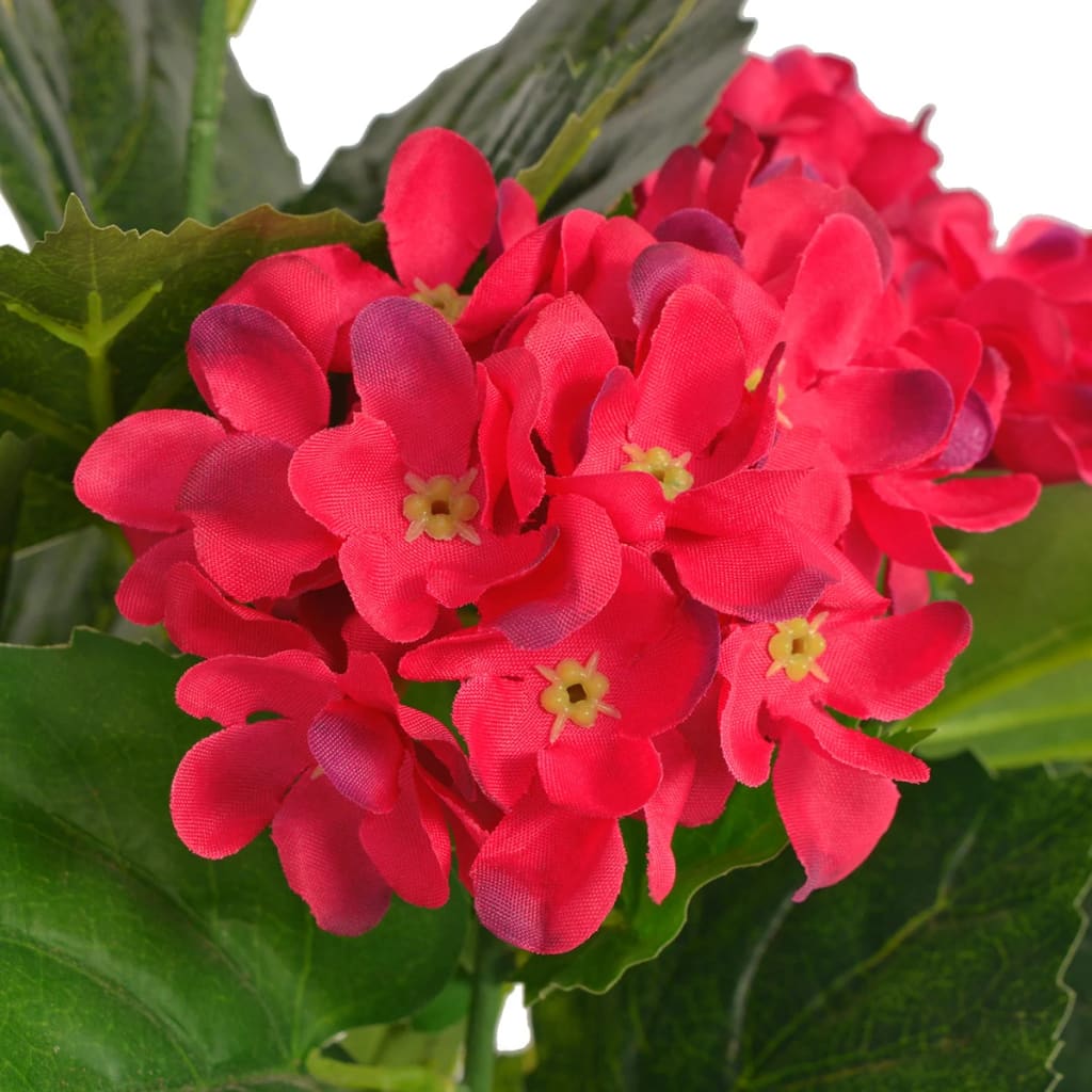 vidaXL Künstliche Hortensie mit Topf 60 cm Blau