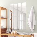 vidaXL 24-tlg. Spiegelfliesen-Set Quadratisch Glas