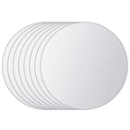 vidaXL 8-tlg. Spiegelfliesen-Set Rund Glas