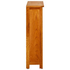 vidaXL Bücherregal 3 Fächer 70x22,5x82 cm Massivholz Eiche