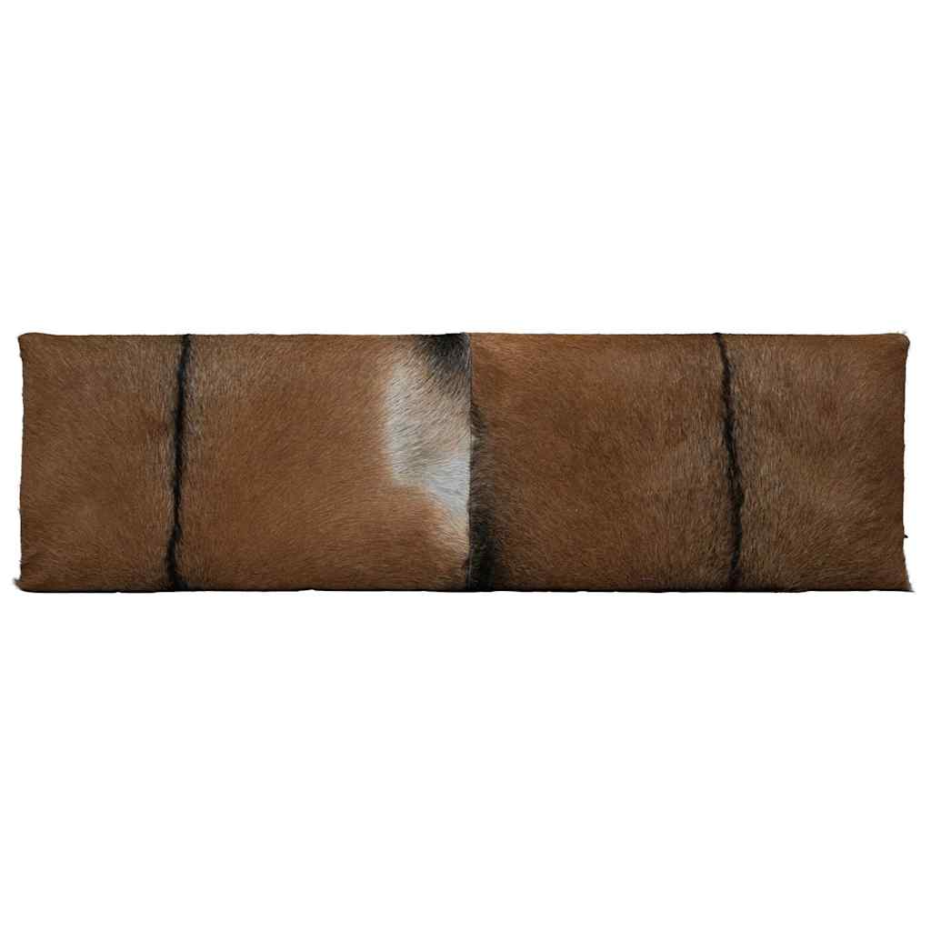 vidaXL Sitzbank Ziegenleder Teak
