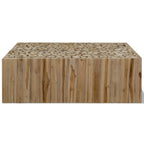 vidaXL Couchtisch Echtes Teakholz 90x50x30 cm