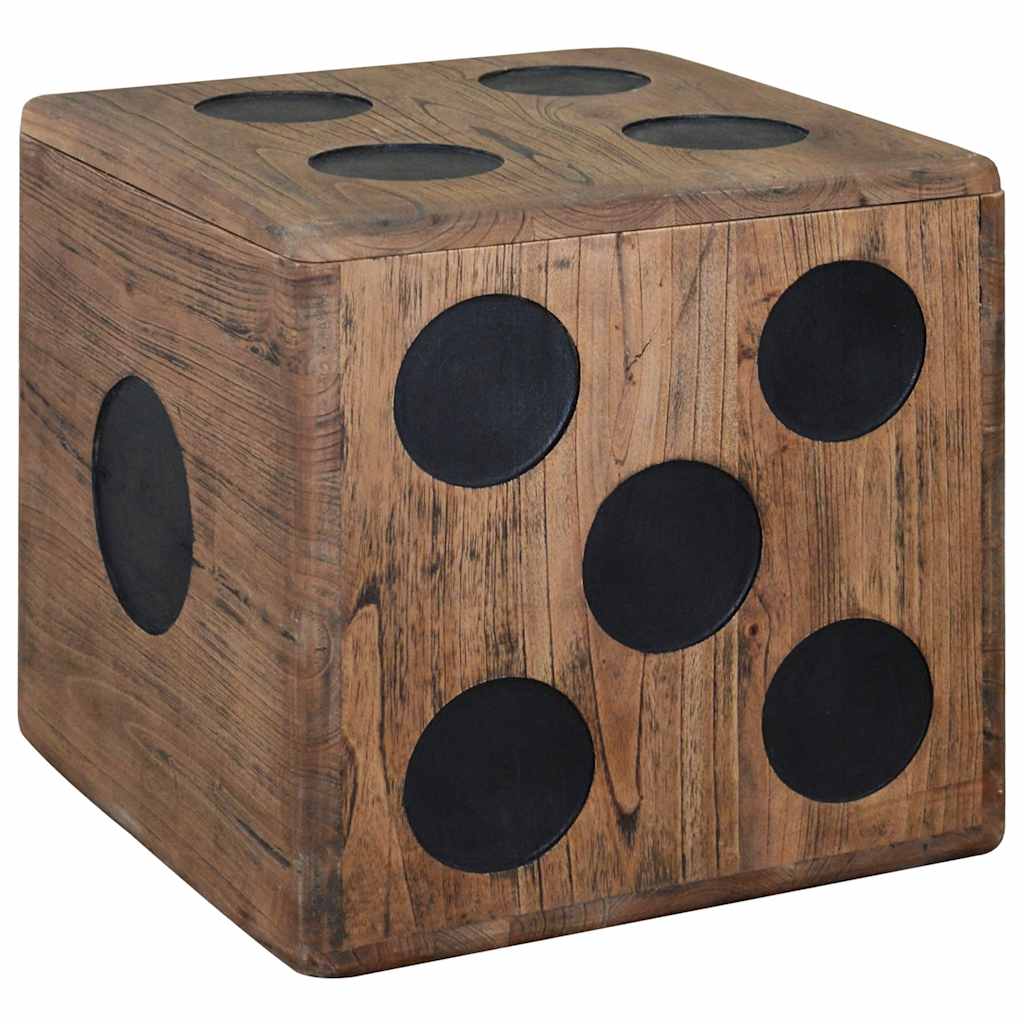 vidaXL Aufbewahrungskiste Mindi-Holz 40 x 40 x 40 cm Würfel-Design