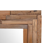 vidaXL Dekorativer Spiegel Teak 60 x 60 cm Quadratisch