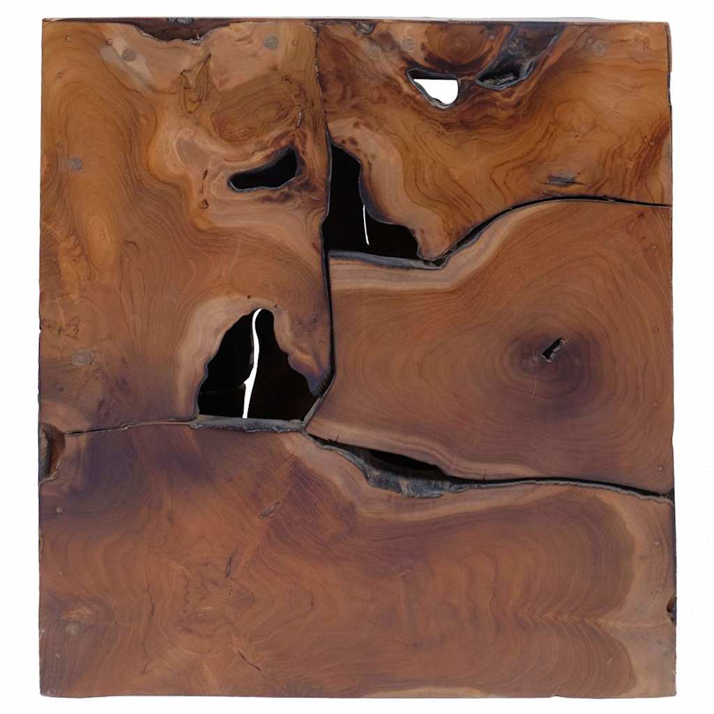 vidaXL Hocker 2 Stk. Braun 40x40x45 cm Massivholz Teak