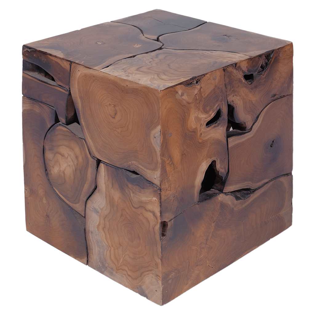 vidaXL Hocker 4 Stk. Braun 40x40x45 cm Massivholz Teak