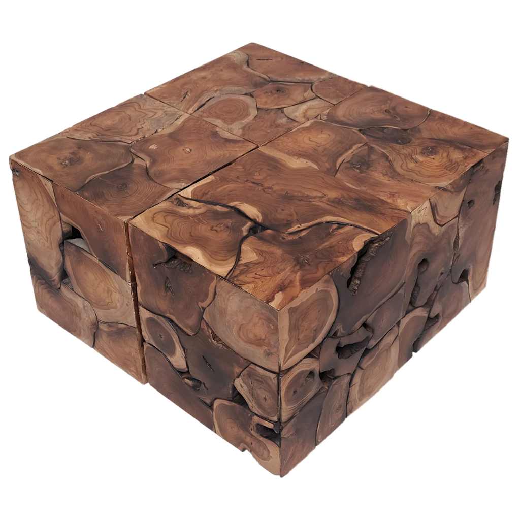 vidaXL Hocker 4 Stk. Braun 40x40x45 cm Massivholz Teak