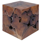 vidaXL Hocker 4 Stk. Braun 40x40x45 cm Massivholz Teak