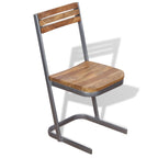 vidaXL Esszimmerstühle 6 Stk. Massivholz Teak