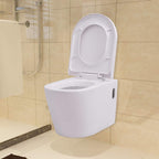 vidaXL Hänge-Toilette mit Einbau-Spülkasten Keramik Weiß