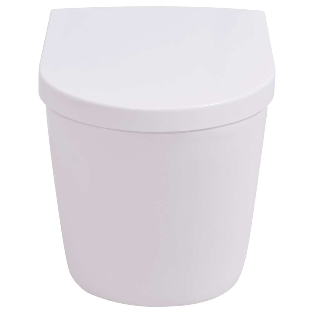 vidaXL Hänge-Toilette mit Einbau-Spülkasten Keramik Weiß