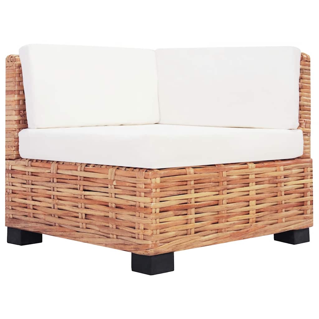 vidaXL Sofagarnitur 18-tlg. Natürliches Rattan