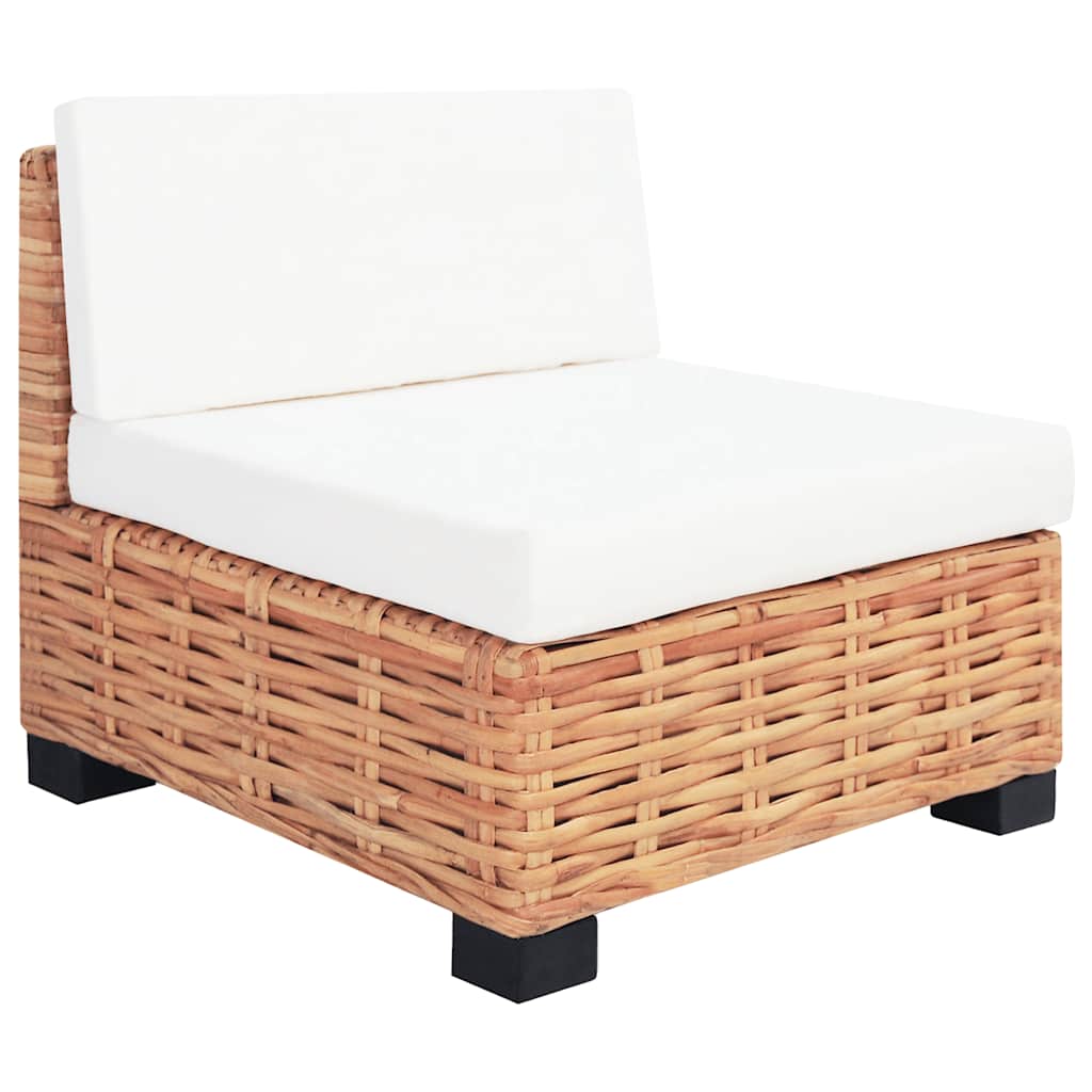 vidaXL Sofagarnitur 18-tlg. Natürliches Rattan