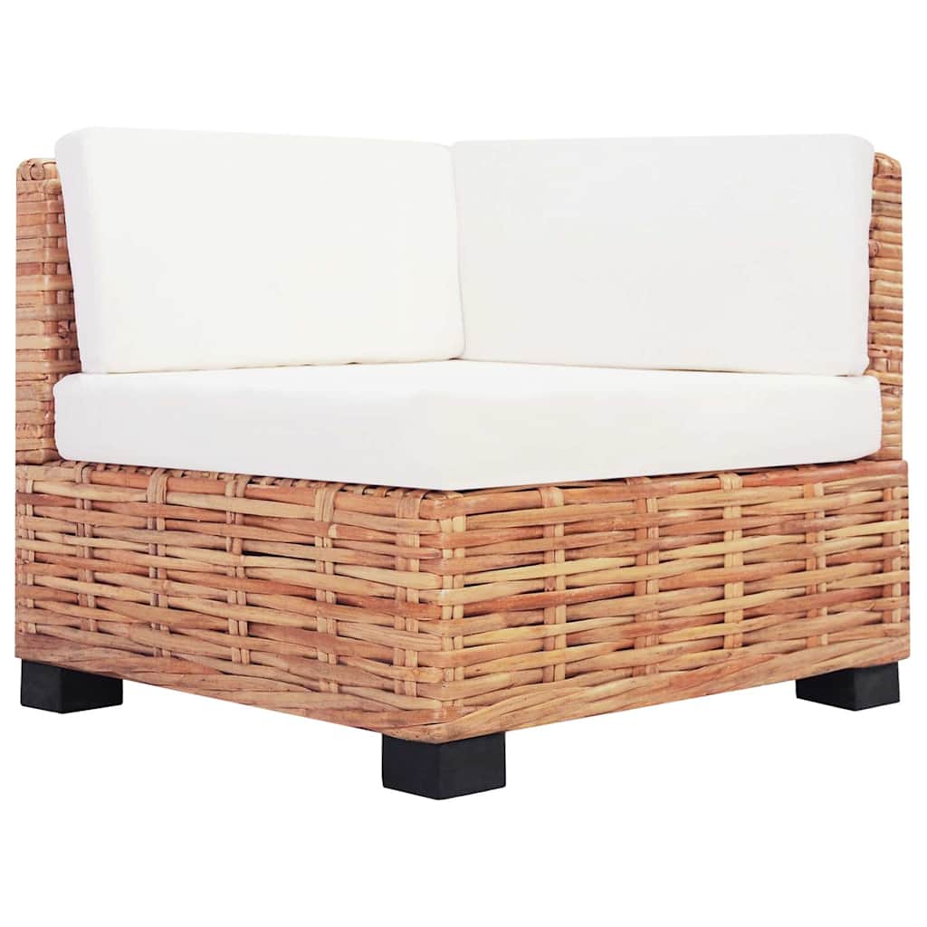 vidaXL Sofagarnitur 16-tlg. Natürliches Rattan