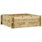 vidaXL Pflanzkübel Hochbeet Kiefernholz Imprägniert 120x120x40 cm