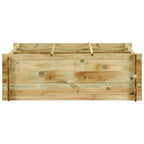 vidaXL Pflanzkübel Hochbeet Kiefernholz Imprägniert 120x120x40 cm