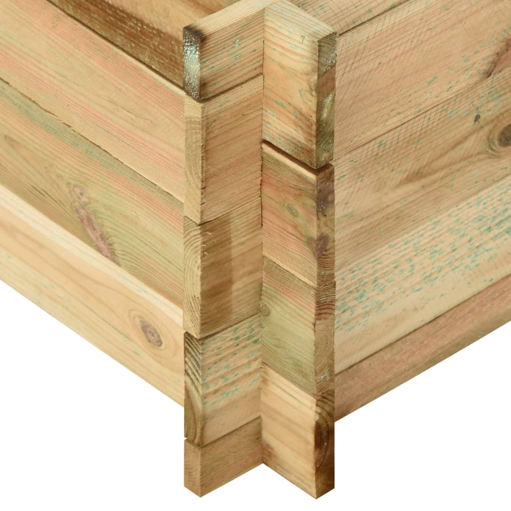 vidaXL Pflanzkübel Hochbeet Kiefernholz Imprägniert 120x120x40 cm