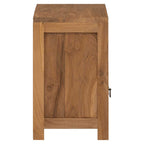 vidaXL Nachttisch Massivholz Teak 40x30x50 cm