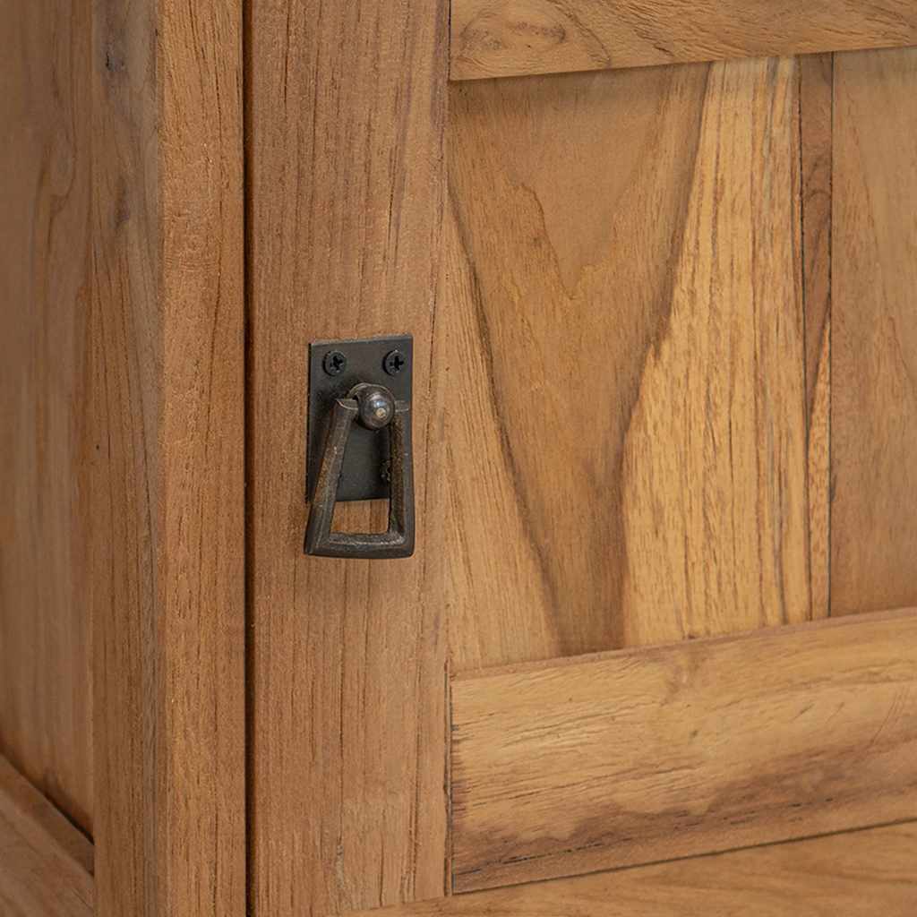 vidaXL Nachttisch Massivholz Teak 40x30x50 cm