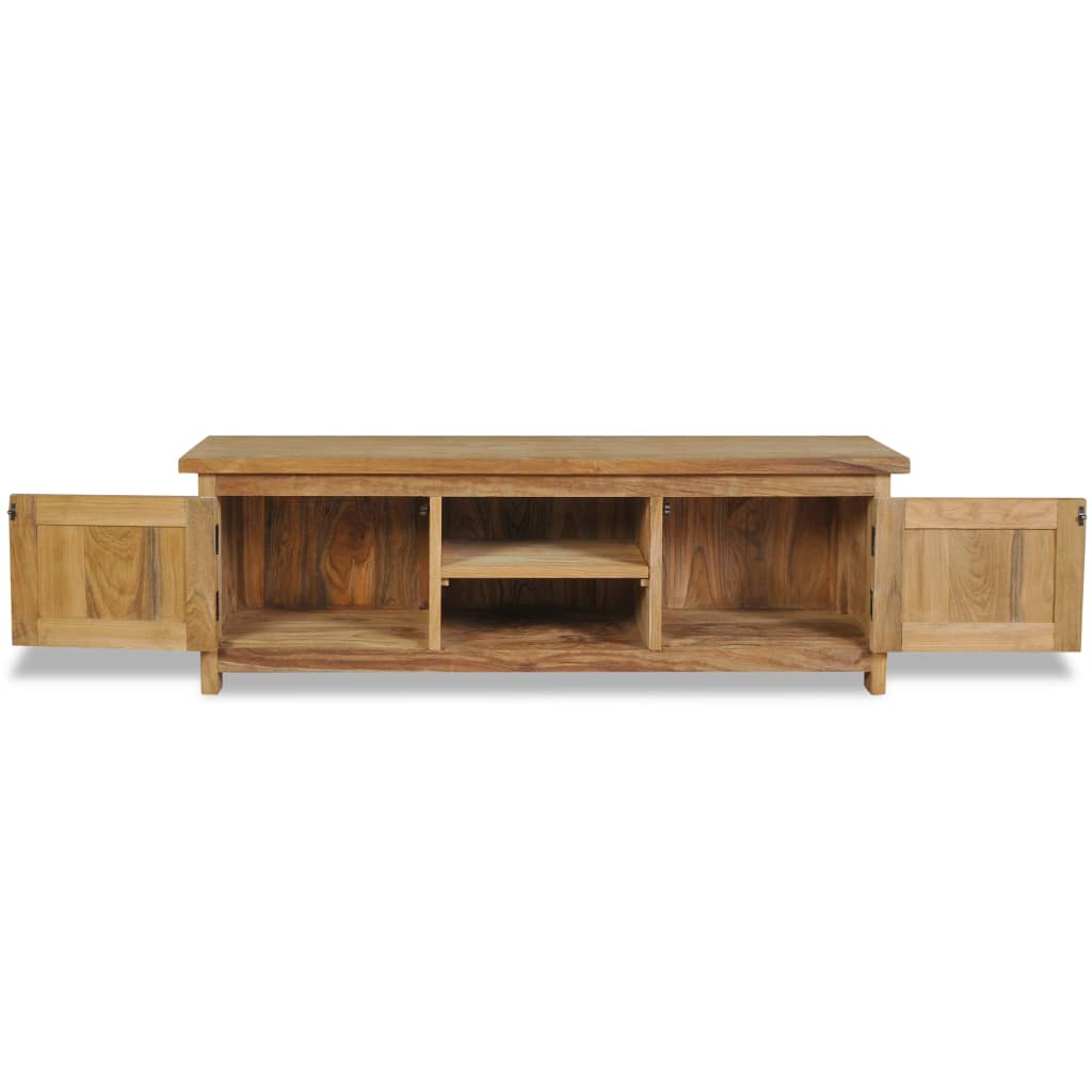 vidaXL TV-Schrank Massivholz Teak 120x30x40 cm