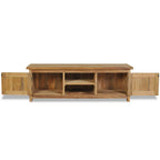 vidaXL TV-Schrank Massivholz Teak 120x30x40 cm