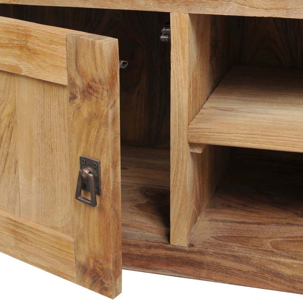 vidaXL TV-Schrank Massivholz Teak 120x30x40 cm